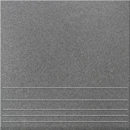 Ступень из керамогранита U119 темно-серый 300*300